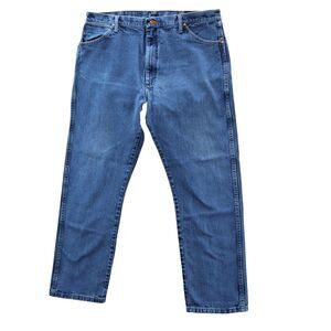 Wrangler Cowboy Cut Jeans 40x32 Blue 13MWZ Western Medium Wash Denim 100% Cotton